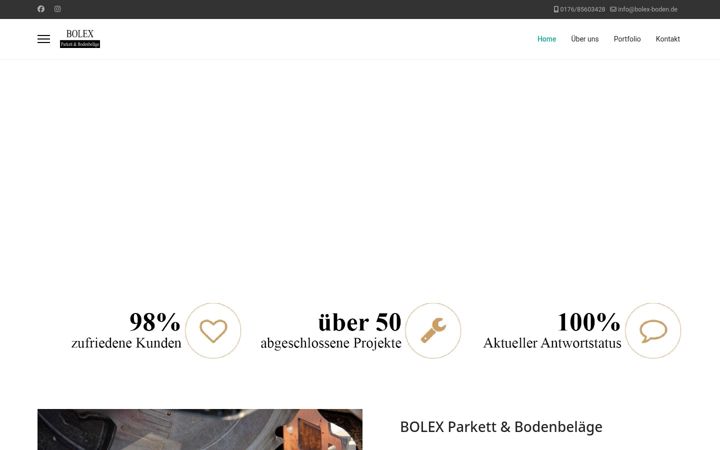 Screenshot of bolex-boden.de