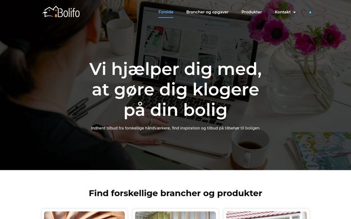Captura de pantalla de bolifo.dk
