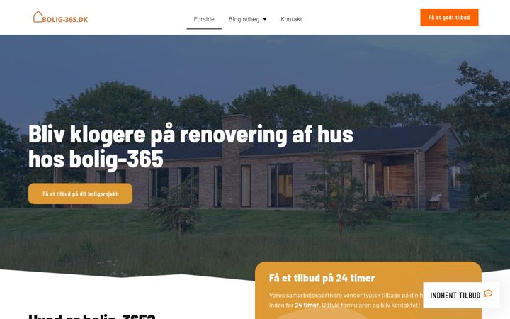 Екранна снимка на bolig-365.dk