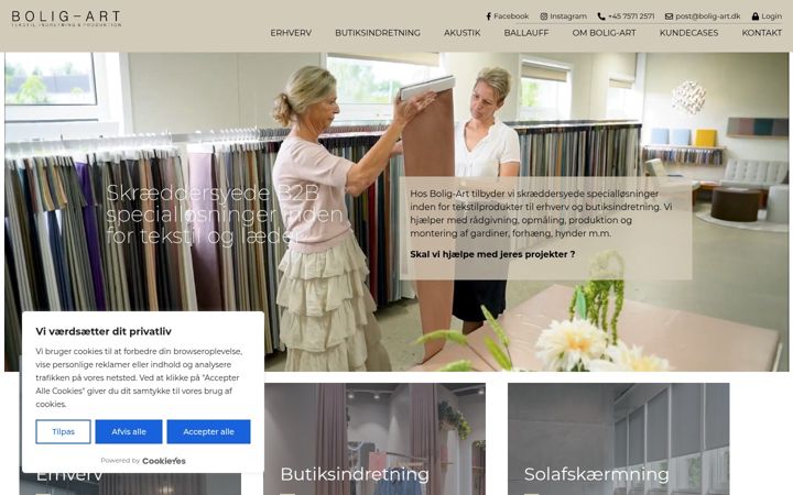 Screenshot von bolig-art.dk