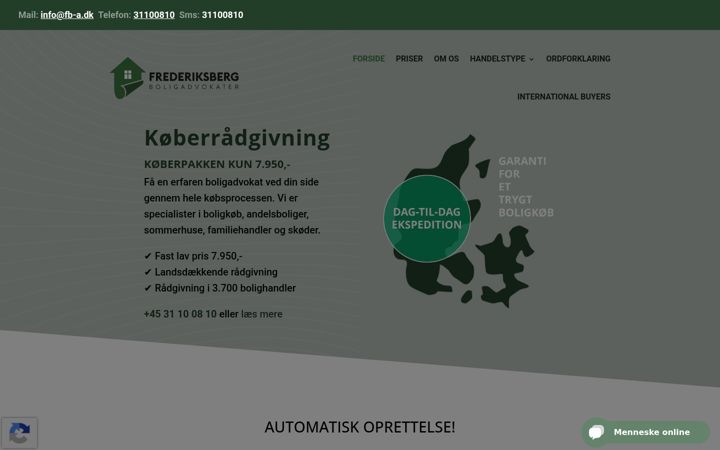 Captura de pantalla de boligadvo.dk
