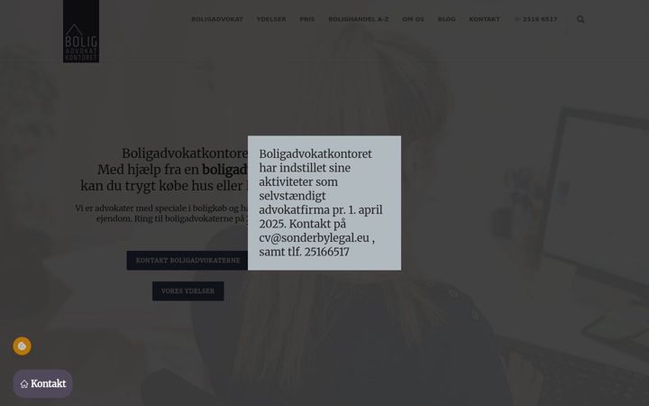 Screenshot van boligadvokatkontoret.dk