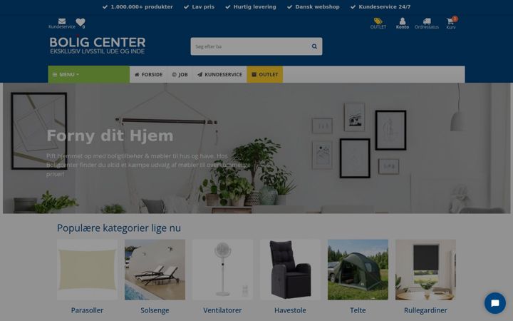 Screenshot of boligcenter.dk