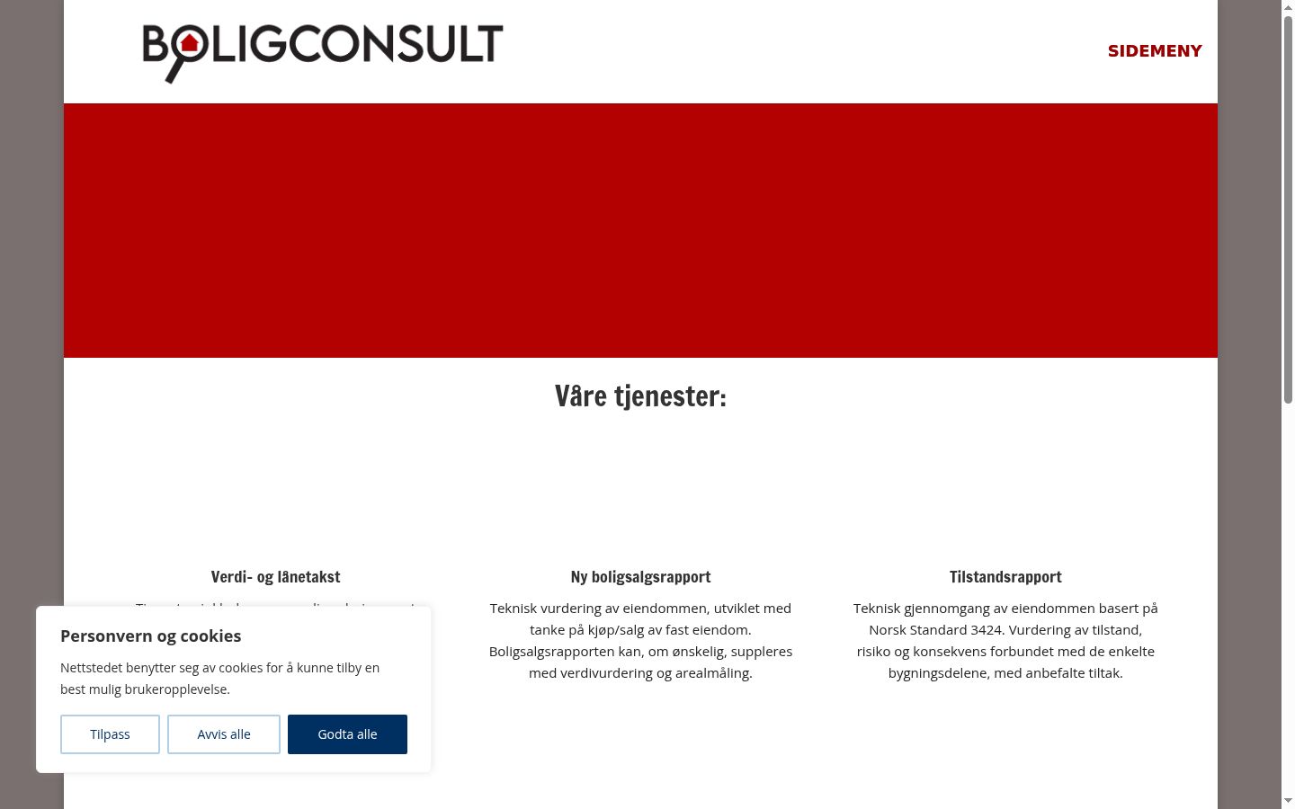 Snímka obrazovky banera súhlasu zobrazeného pred akoukoľvek interakciou