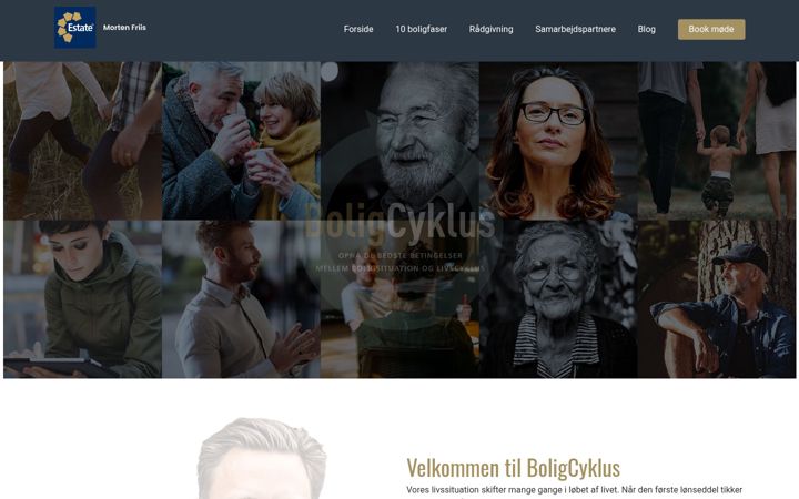 Screenshot von boligcyklus.dk