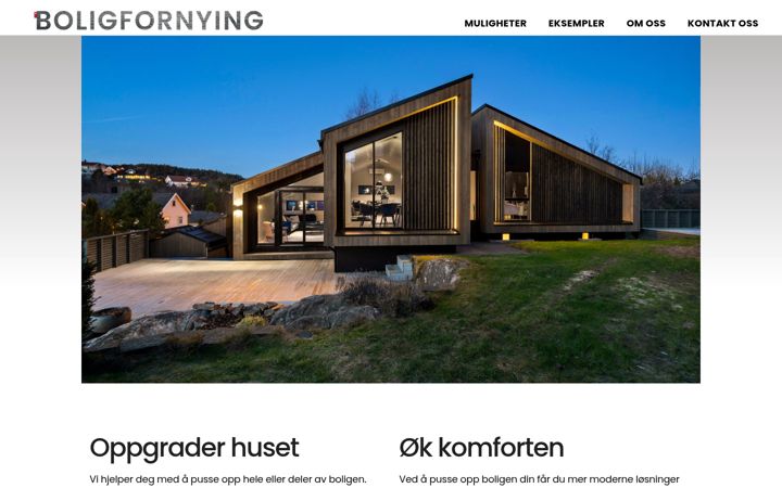 Ekrānuzņēmums no boligfornying.no
