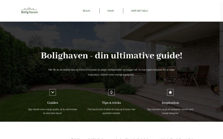 Screenshot of bolighaven.dk