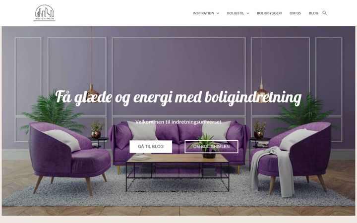 Screenshot of bolighimlen.dk