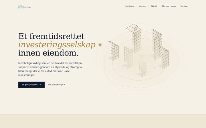 Screenshot of bolignorge.no