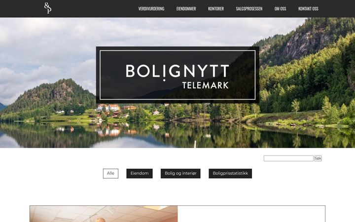 Screenshot von bolignytttelemark.no
