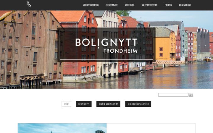 Képernyőkép: bolignytttrondheim.no