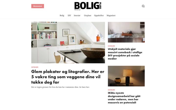 Screenshot of boligpluss.no