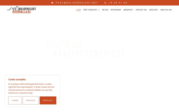 Screenshot of boligprosjektoverhalla.no