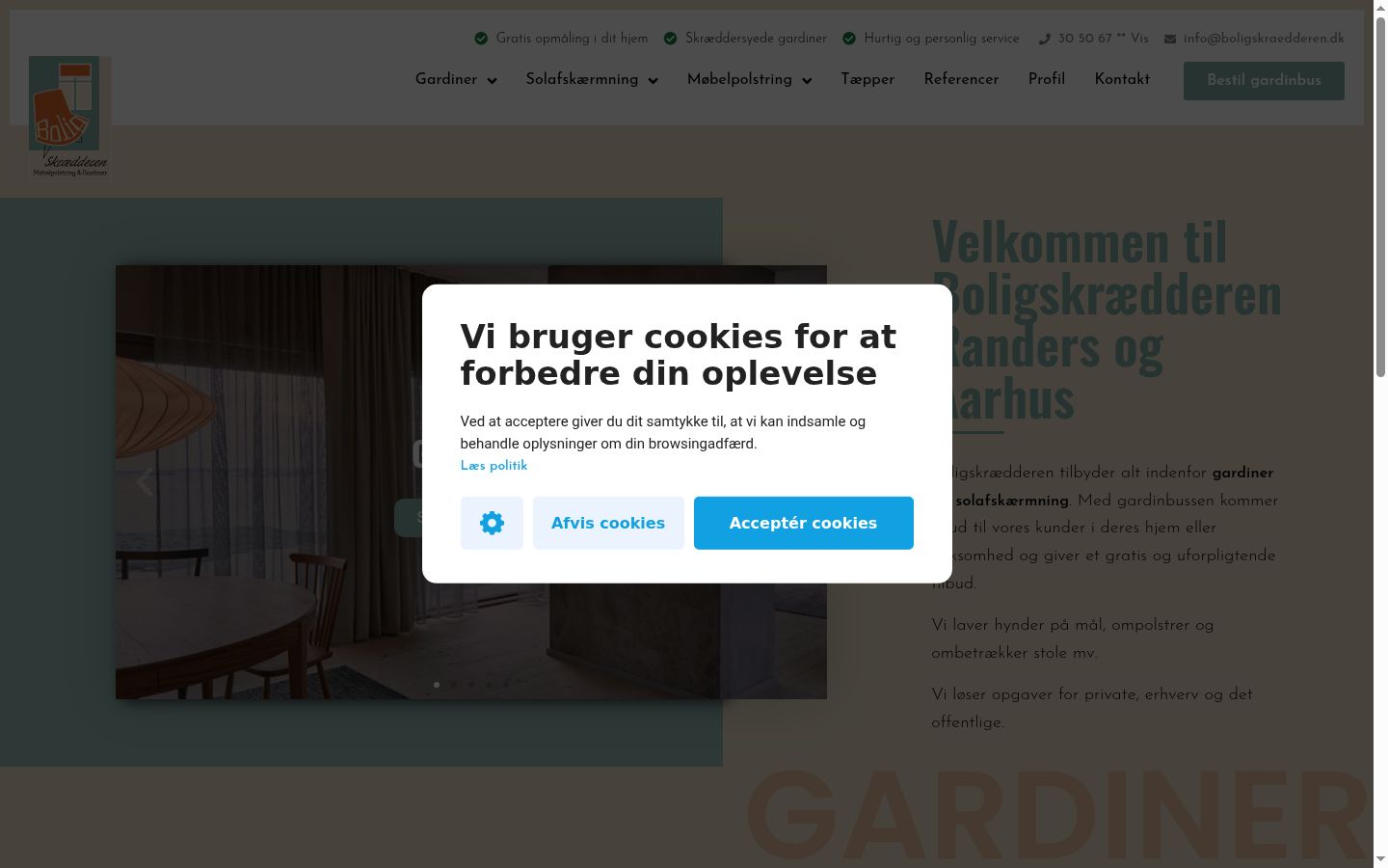Screenshot des Einwilligungsbanners vor jeglicher Interaktion