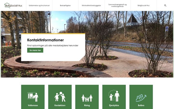 Screenshot of boligsocialthus.dk
