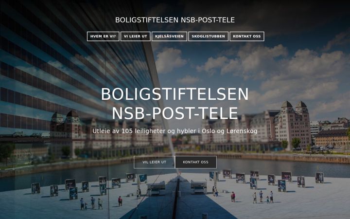 Screenshot of boligstiftelsennpt.no