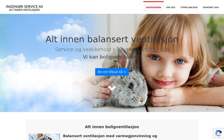 Screenshot of boligventilasjon-oslo.no