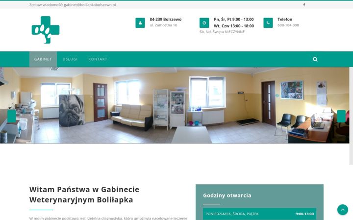 Screenshot of bolilapkabolszewo.pl