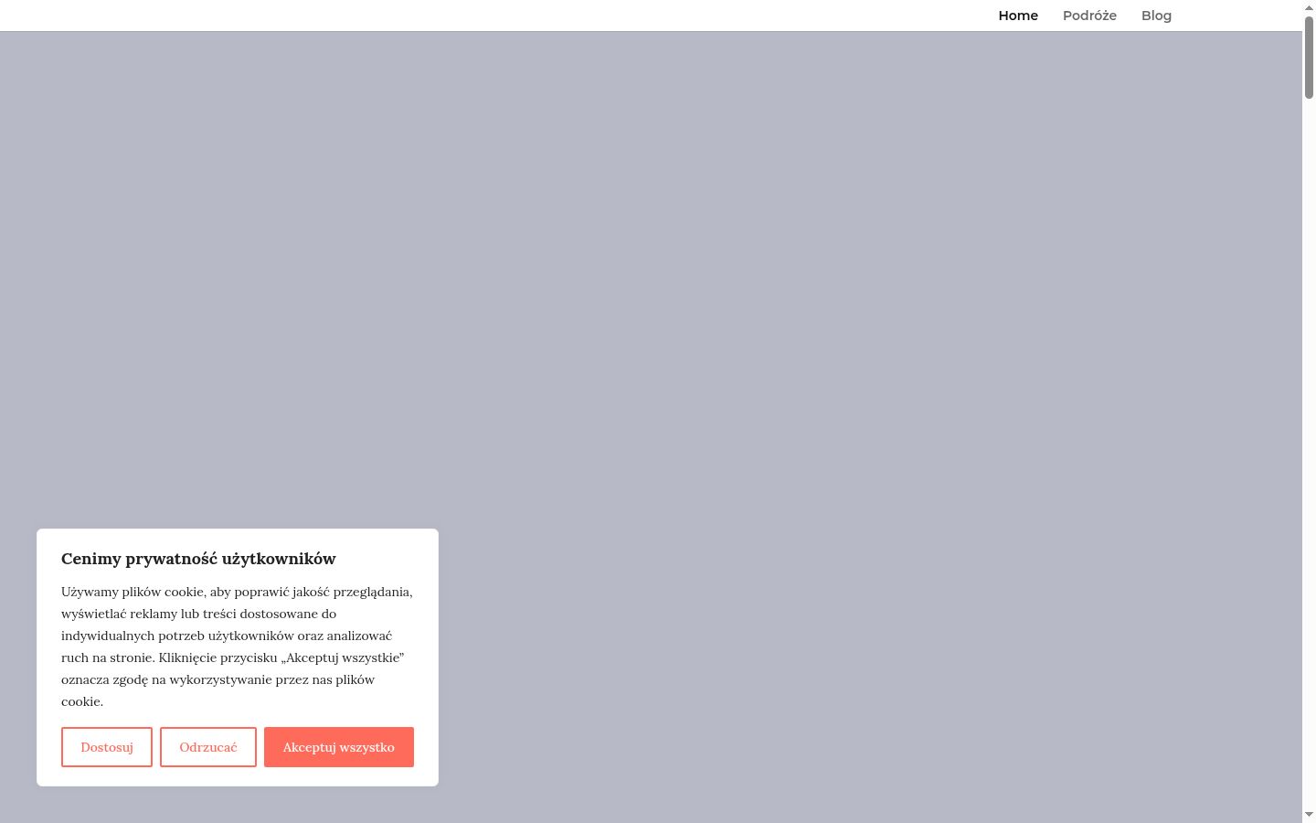 Screenshot tal-banner tal-kunsens muri qabel kwalunkwe interazzjoni