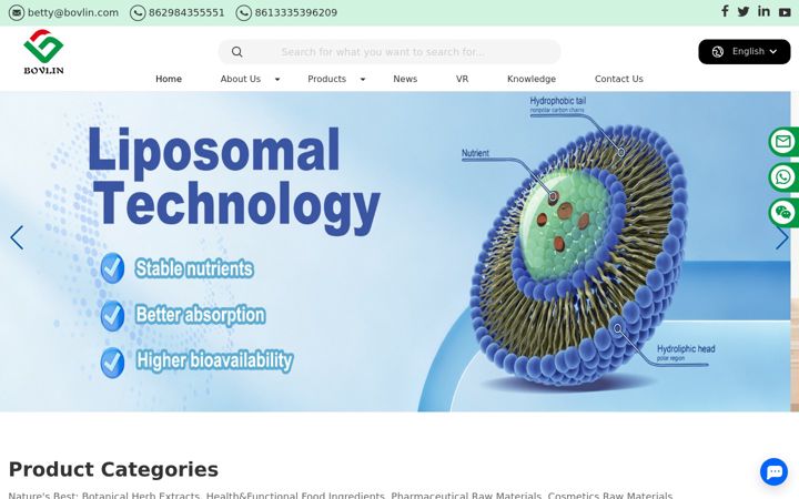 Screenshot of bolinbiotech.com