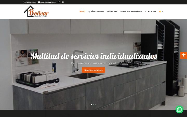 Screenshot van bolivarsl.com