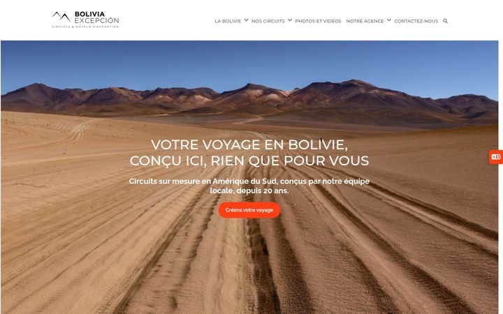 Screenshot van bolivia-excepcion.com