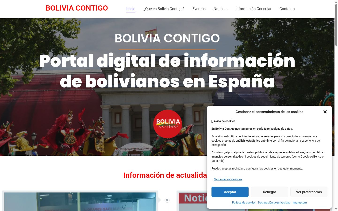 Screenshot van de toestemmingsbanner zoals getoond vóór enige interactie