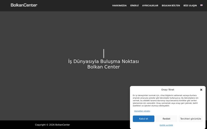 Screenshot ta' bolkancenter.com.tr