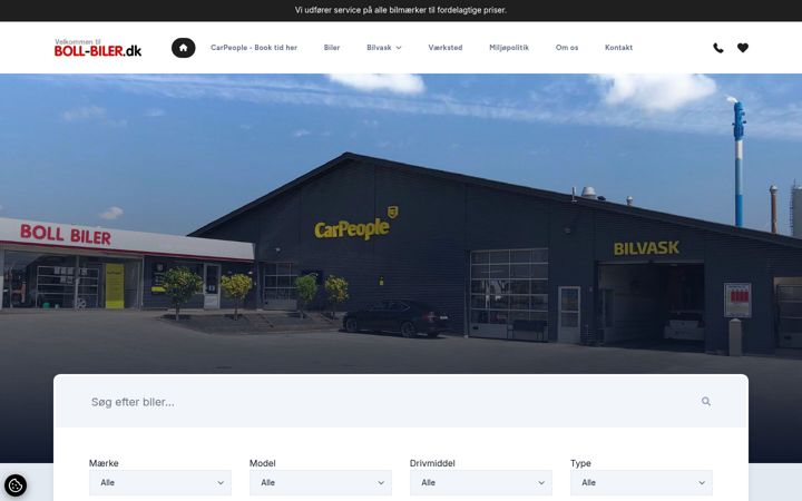Screenshot of boll-biler.dk