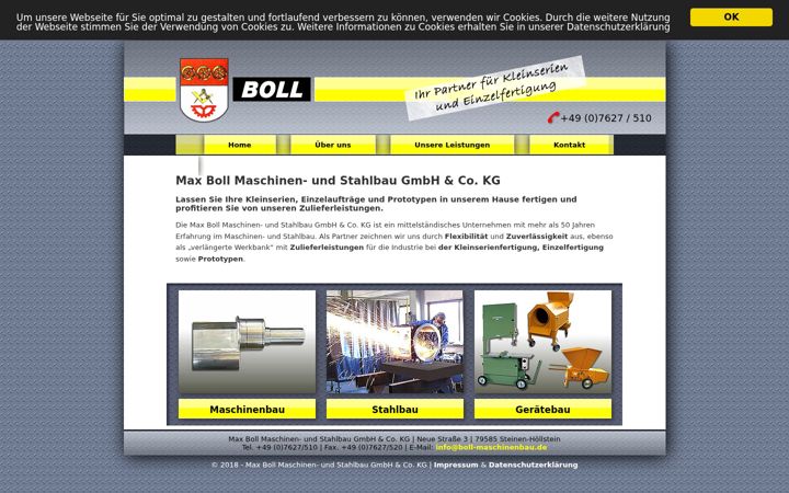 Screenshot of boll-maschinenbau.de