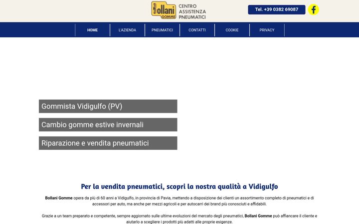 Screenshot of bollanigomme.it