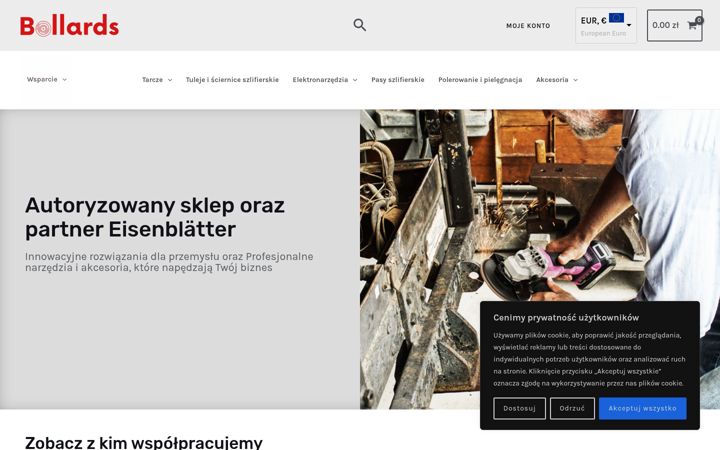 Screenshot of bollards.com.pl