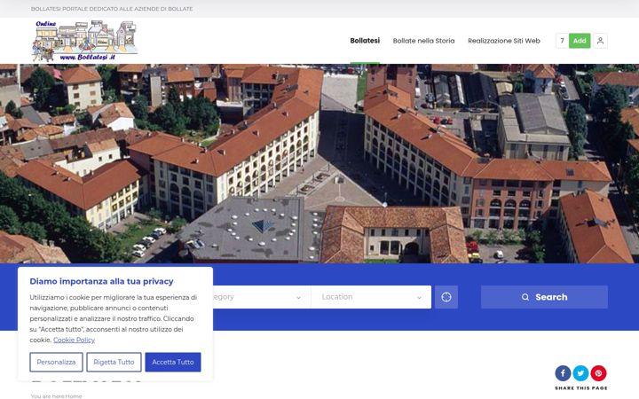 Screenshot of bollatesi.it