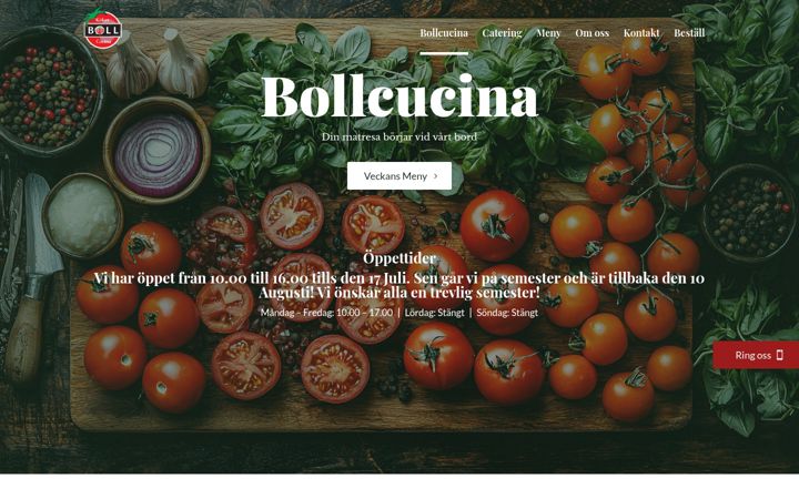 Ekraanipilt saidist bollcucina.se