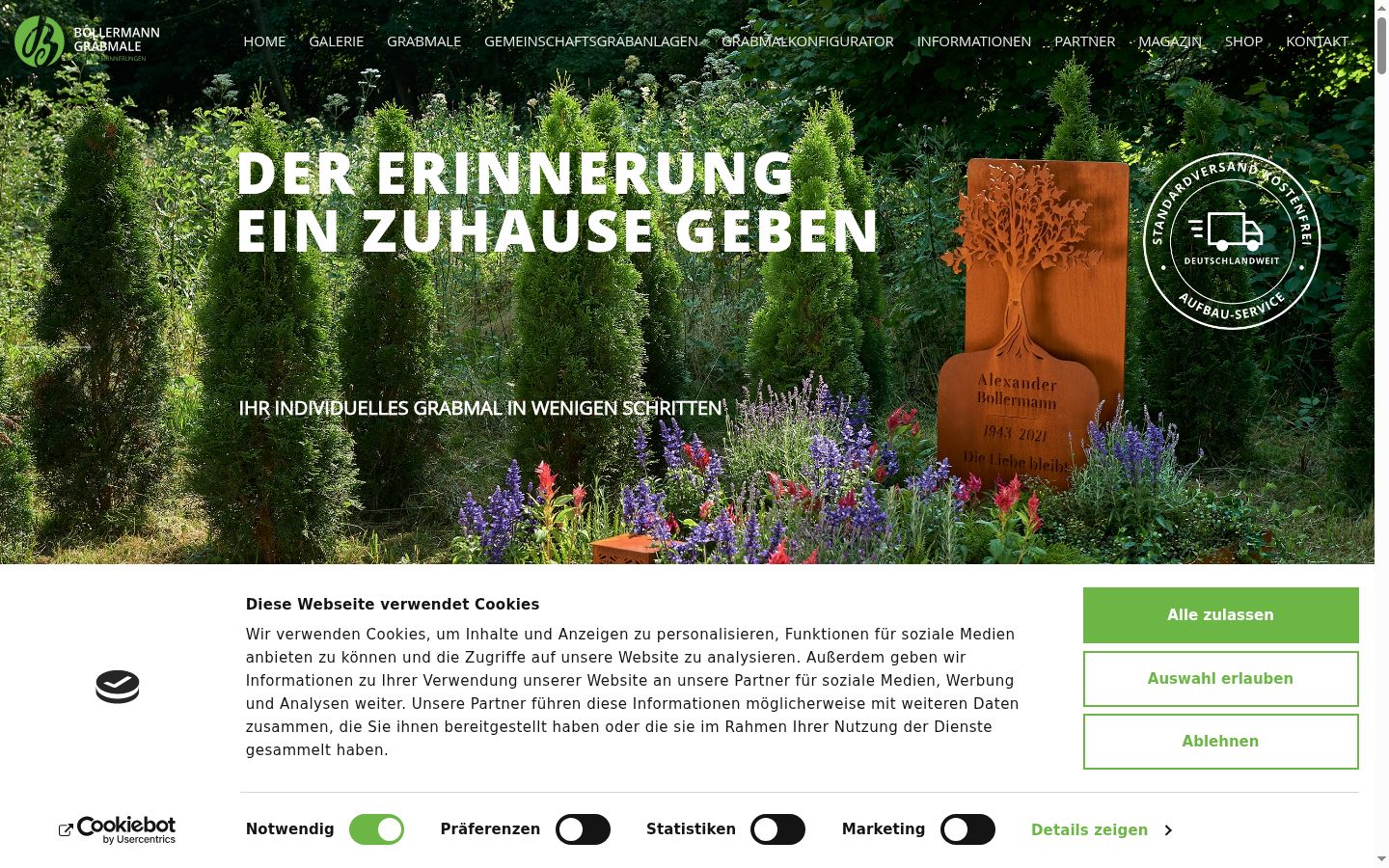 Screenshot tal-banner tal-kunsens muri qabel kwalunkwe interazzjoni