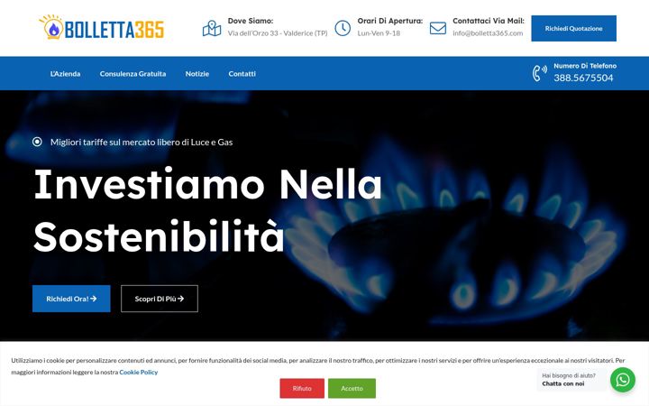 Screenshot of bolletta365.com