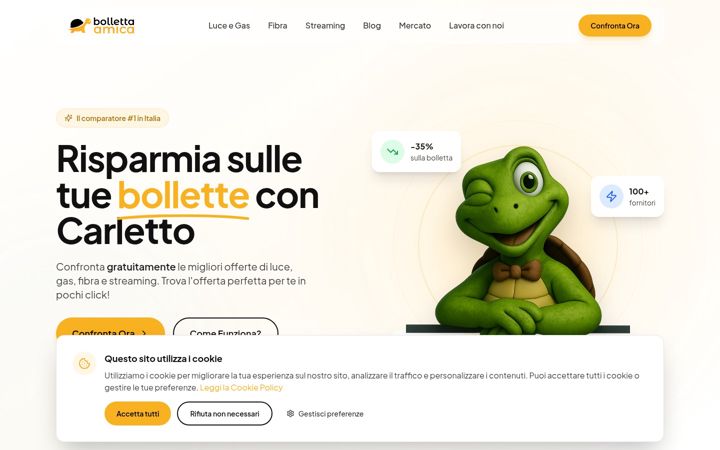 Screenshot of bollettaamica.it