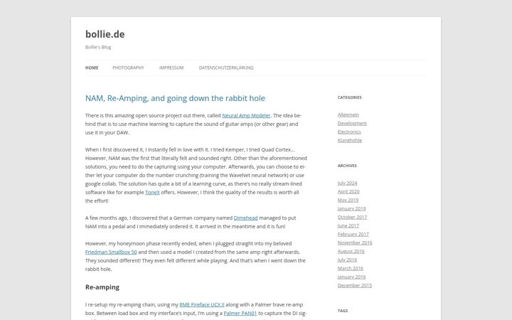 Screenshot of bollie.de