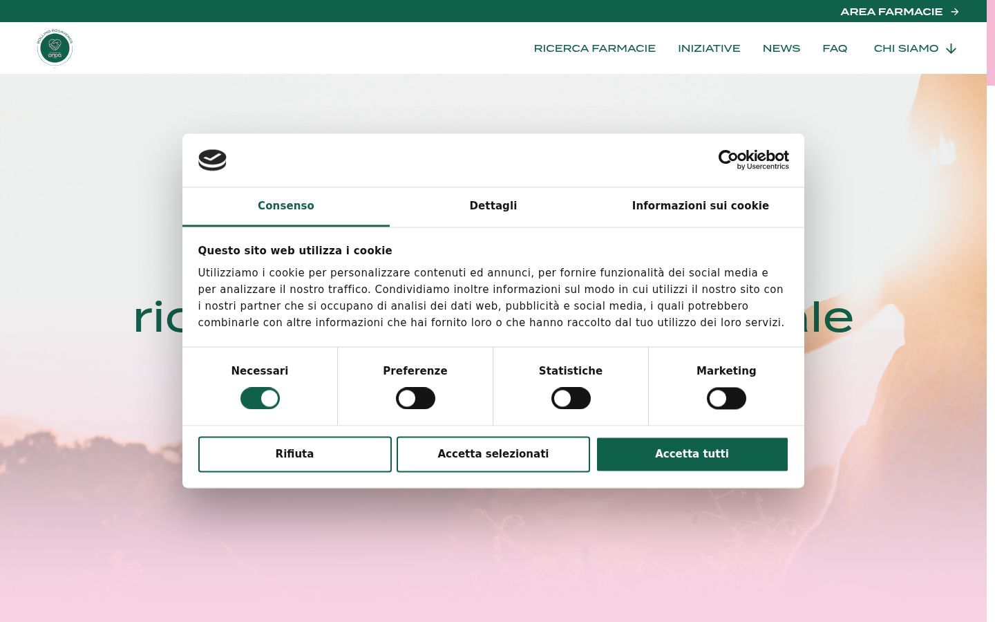 Capture d'écran de la bannière de consentement affichée avant toute interaction