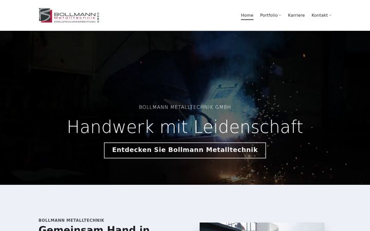 Screenshot of bollmann-metalltechnik.de