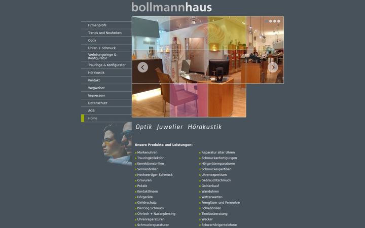 Screenshot of bollmannhaus.de