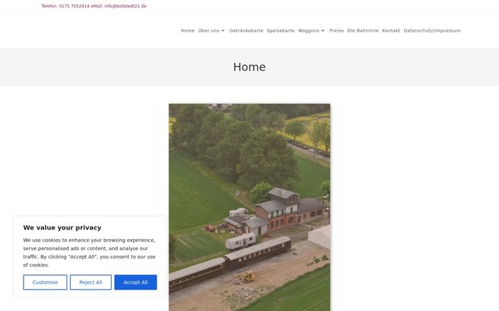 Screenshot of bollstedt21.de