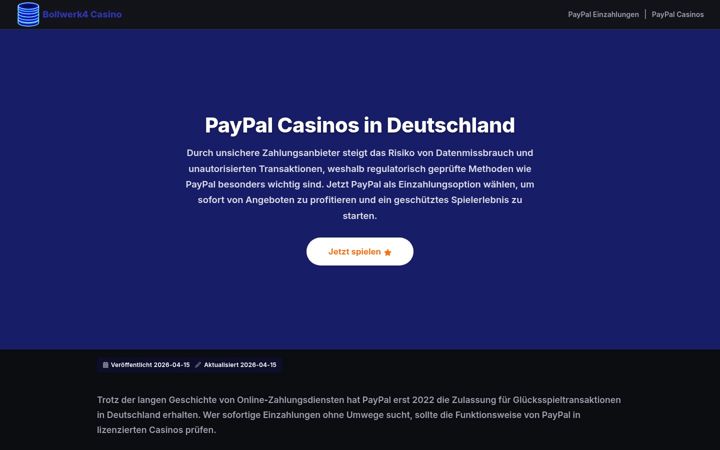 Screenshot of bollwerk4.de