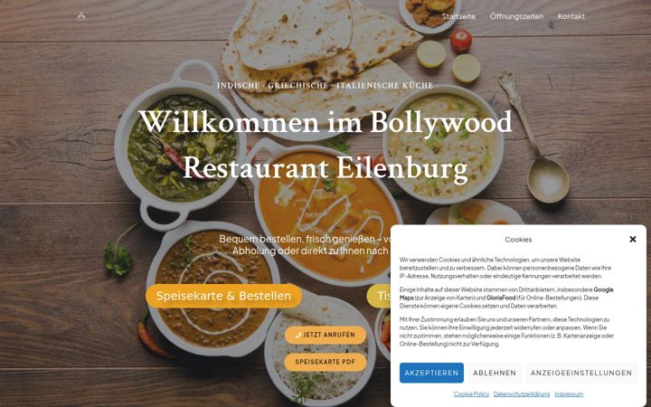 Screenshot of bollywood-eilenburg.de