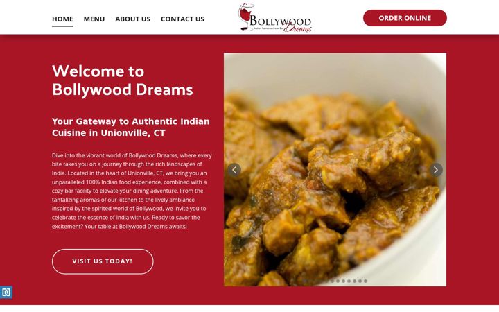 Screenshot of bollywooddreamsct.com