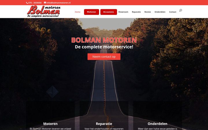 Snímek obrazovky bolmanmotoren.nl