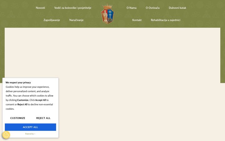 Screenshot of bolnicasvetirafael.eu