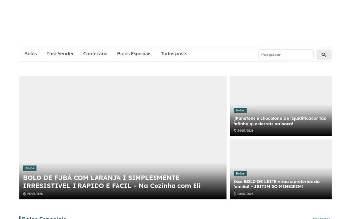 Screenshot ta' bolodecasa.com.br