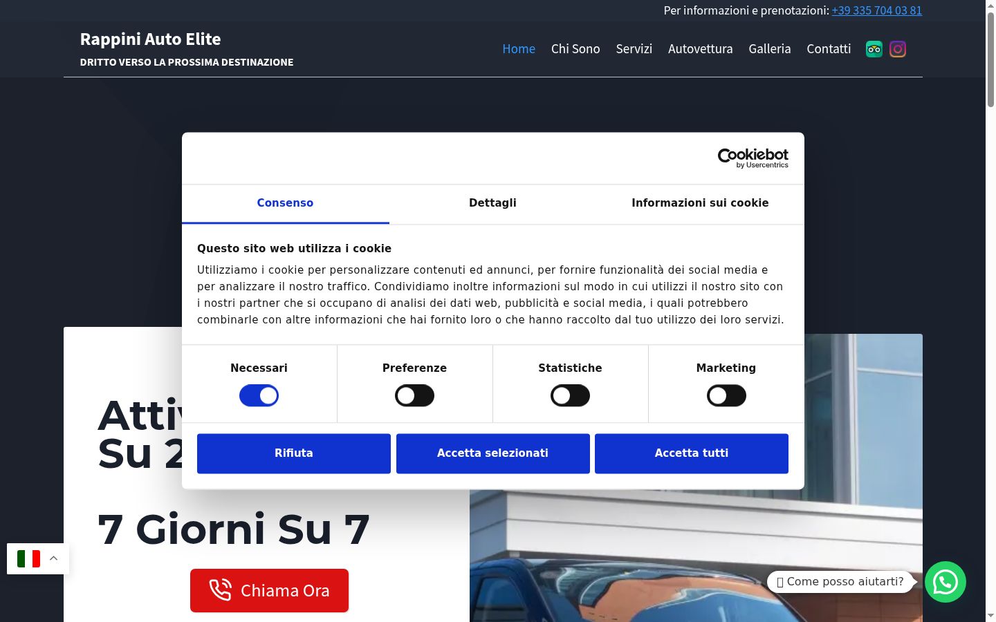 Snímek obrazovky baneru souhlasu zobrazeného před jakoukoli interakcí