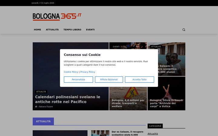 Screenshot of bologna365.it